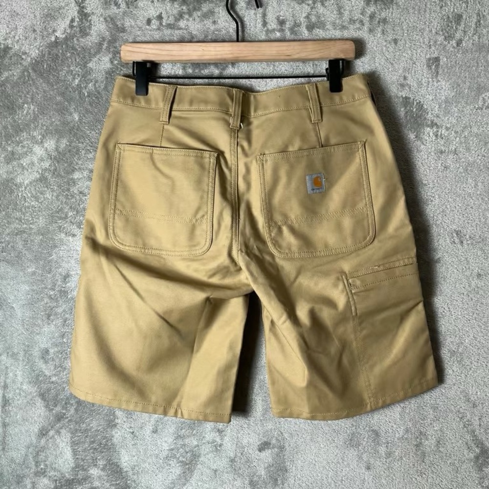 Carhartt Men’s Brown Work Shorts - Rugged Canvas - Picture 2 of 3